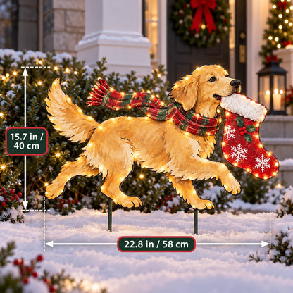 ✨🐶 Christmas Glow Pup Collection – Lighted Holiday Dog Yard Decor