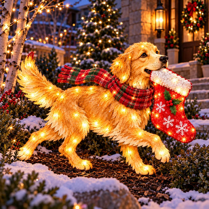 ✨🐶 Christmas Glow Pup Collection – Lighted Holiday Dog Yard Decor