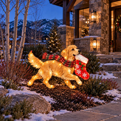 ✨🐶 Christmas Glow Pup Collection – Lighted Holiday Dog Yard Decor