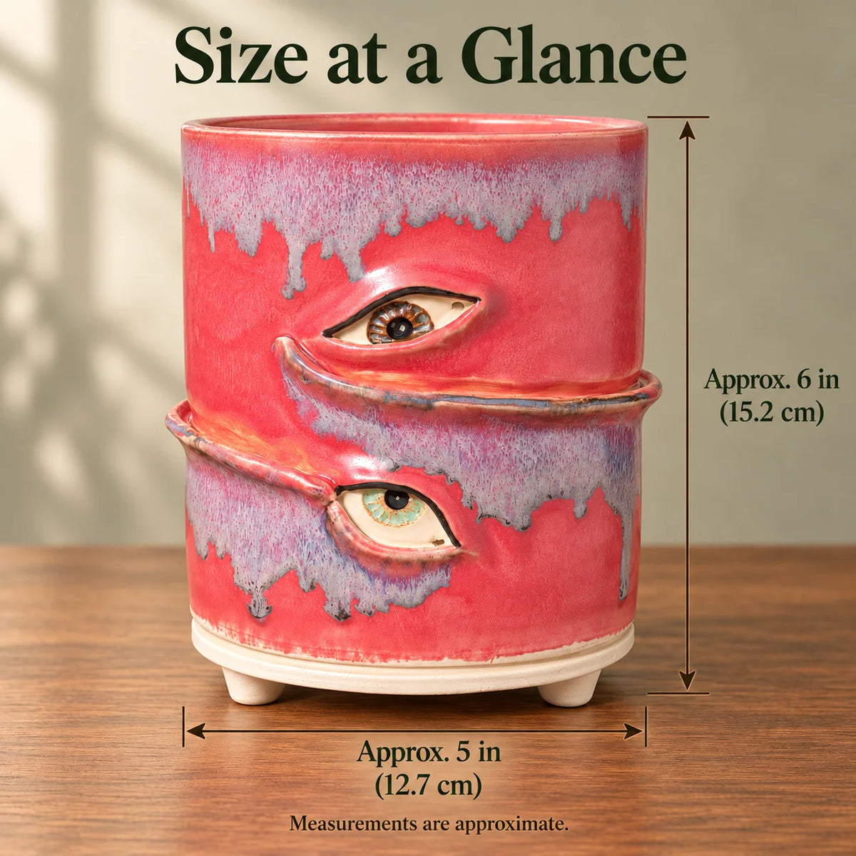 👁️Handmade Crying Eye Ceramic Planter - Only 11 Left