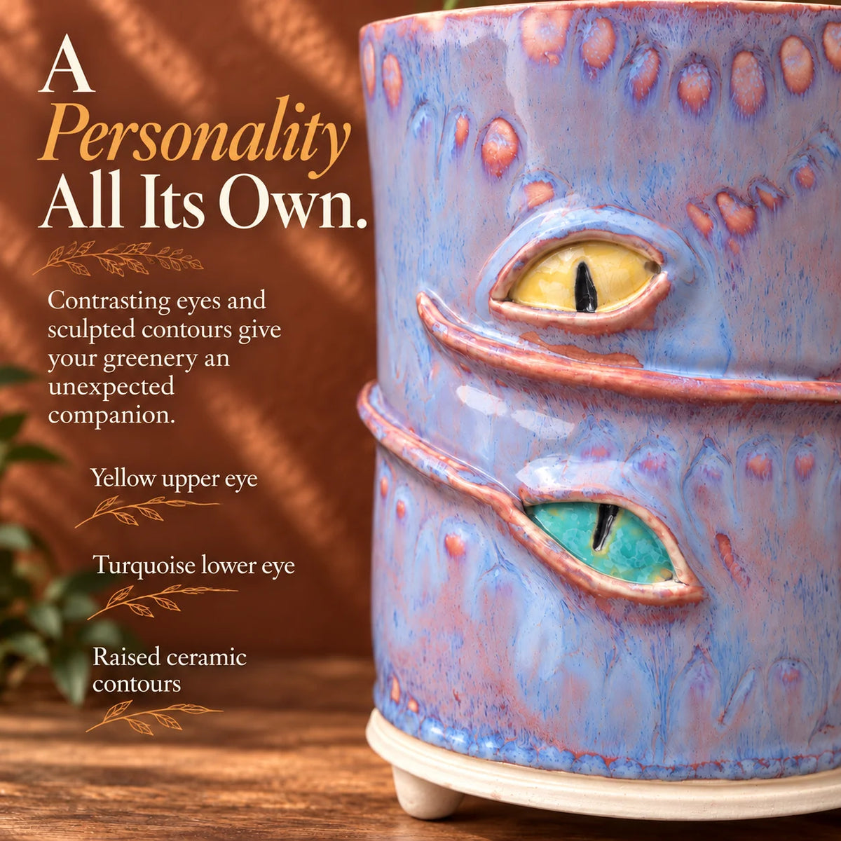 👁️Handmade Crying Eye Ceramic Planter - Only 11 Left
