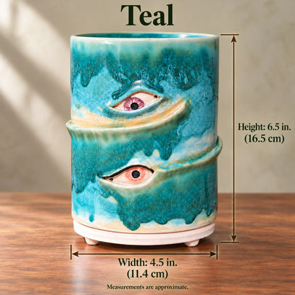 👁️Handmade Crying Eye Ceramic Planter - Only 11 Left