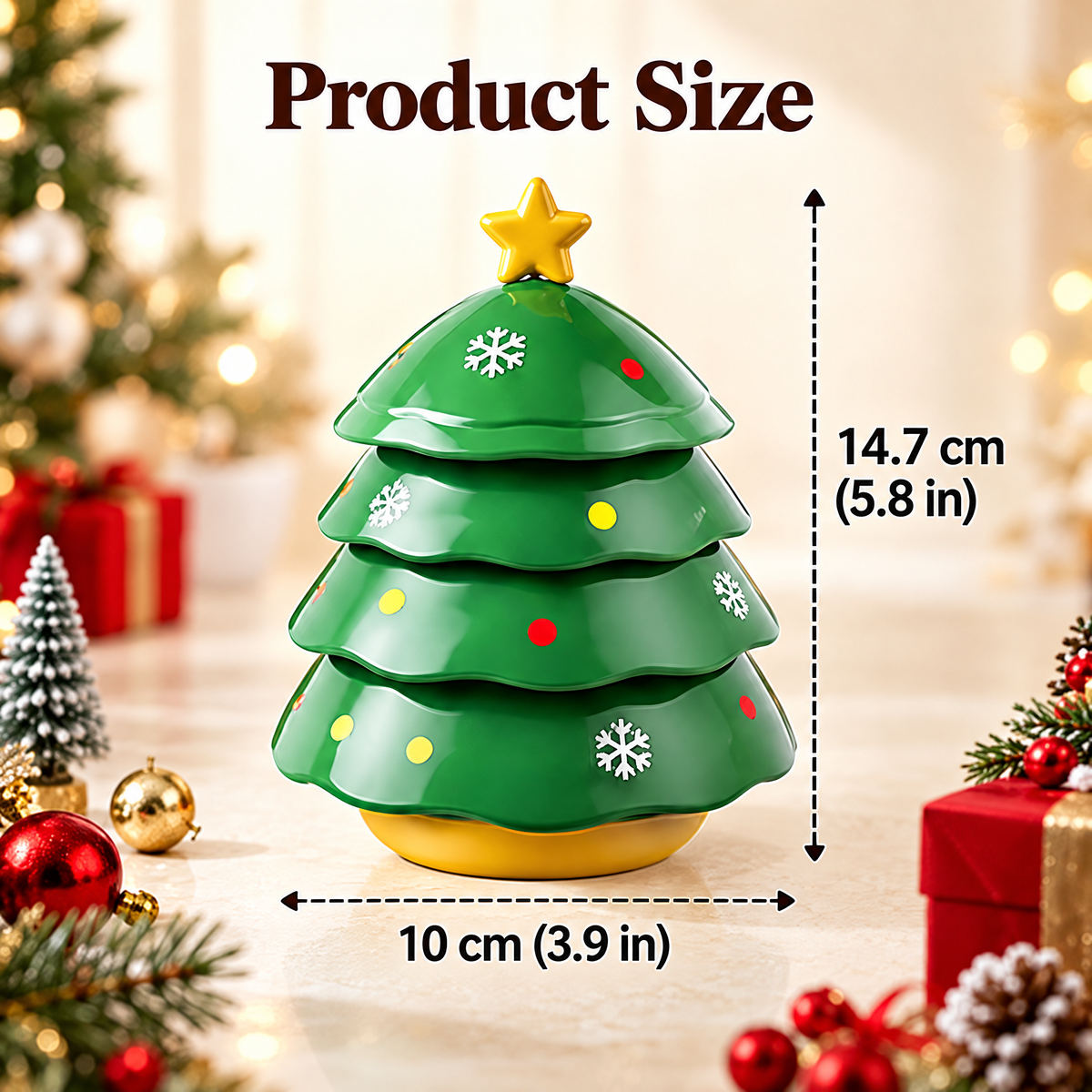 🔥🔥🔥Christmas Tree Mahjong Dice Dish – Festive, Multi-Use Tabletop Organizer