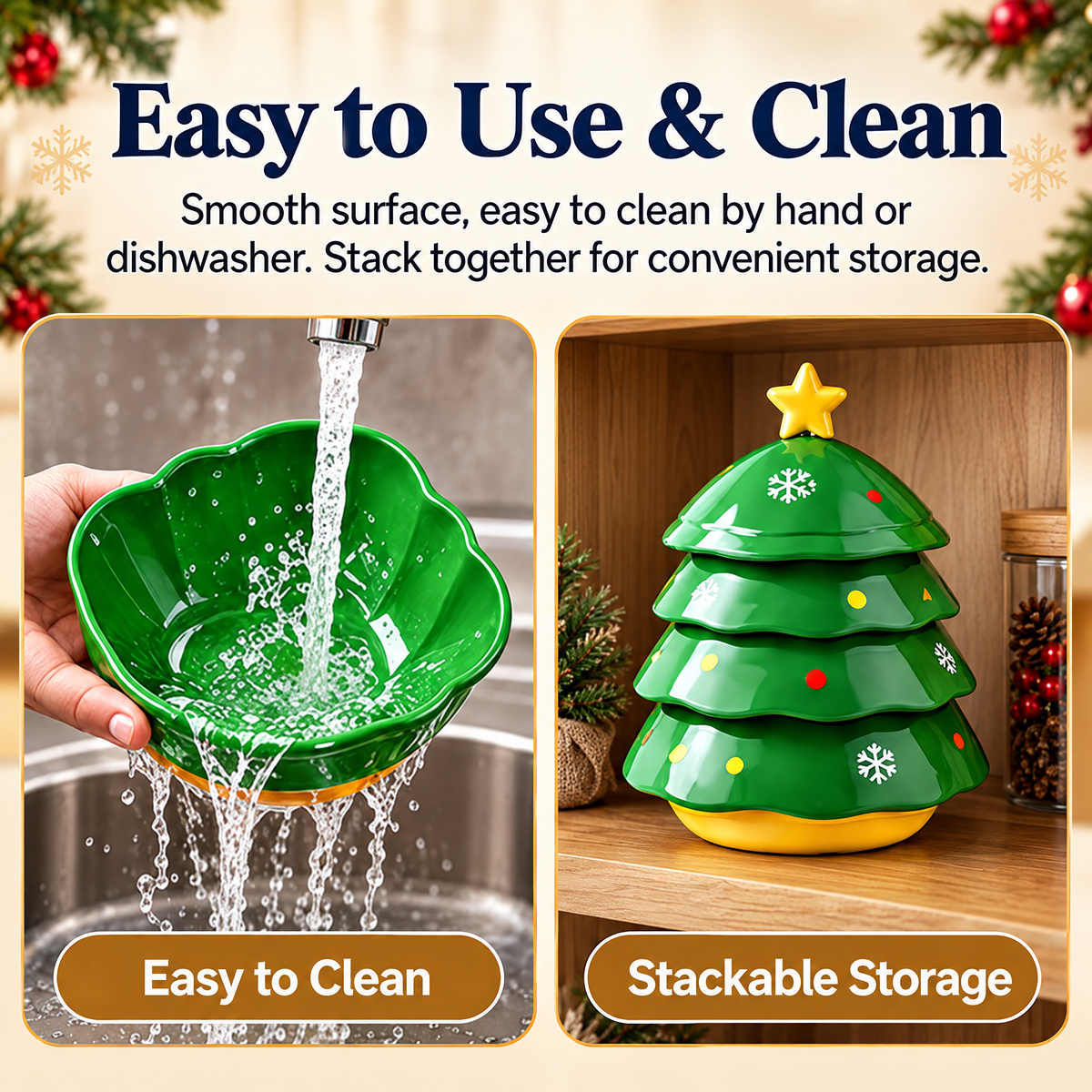 🔥🔥🔥Christmas Tree Mahjong Dice Dish – Festive, Multi-Use Tabletop Organizer