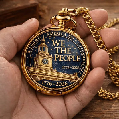America 250th Anniversary Commemorative Pocket Watch — 1776-2026🥳