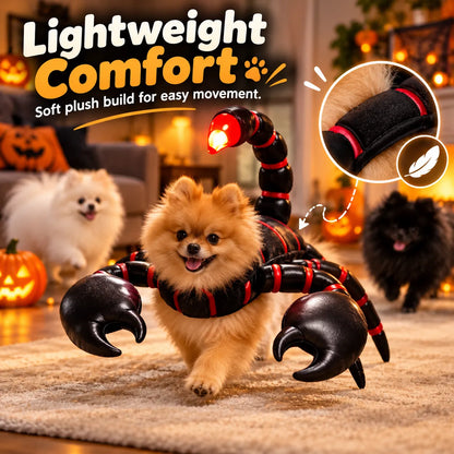 🦂LED Glowing 3D Scorpion Pet Costume | Light-Up Animal Dress-Up Outfit for Small Dogs & Cats