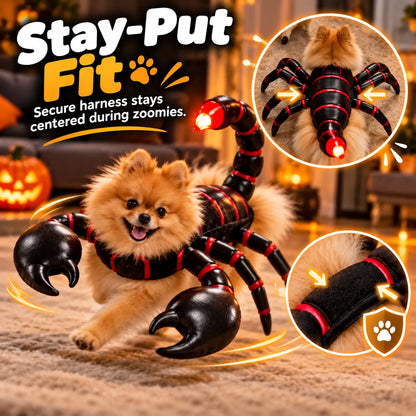 🦂LED Glowing 3D Scorpion Pet Costume | Light-Up Animal Dress-Up Outfit for Small Dogs & Cats