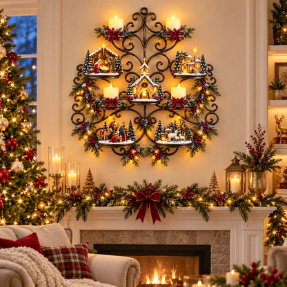 ✨ HOT SALE 49% OFF✨✝️Holy Night Nativity Village Wall Decor