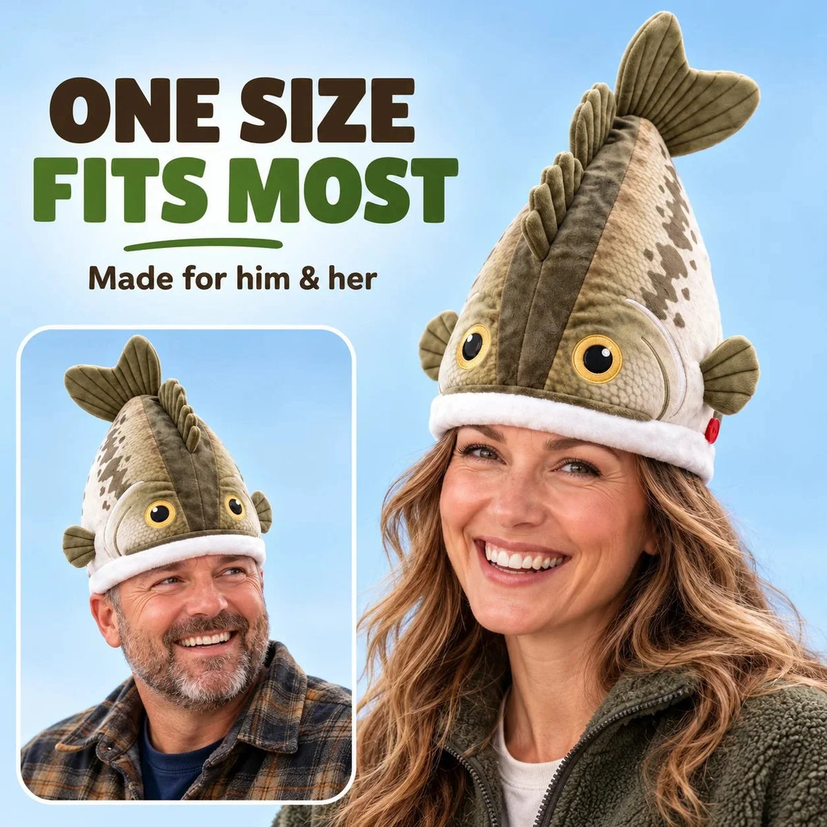 ⭐⭐The Fishing Hat That Brings the Whole Crew Into the Picture🎣