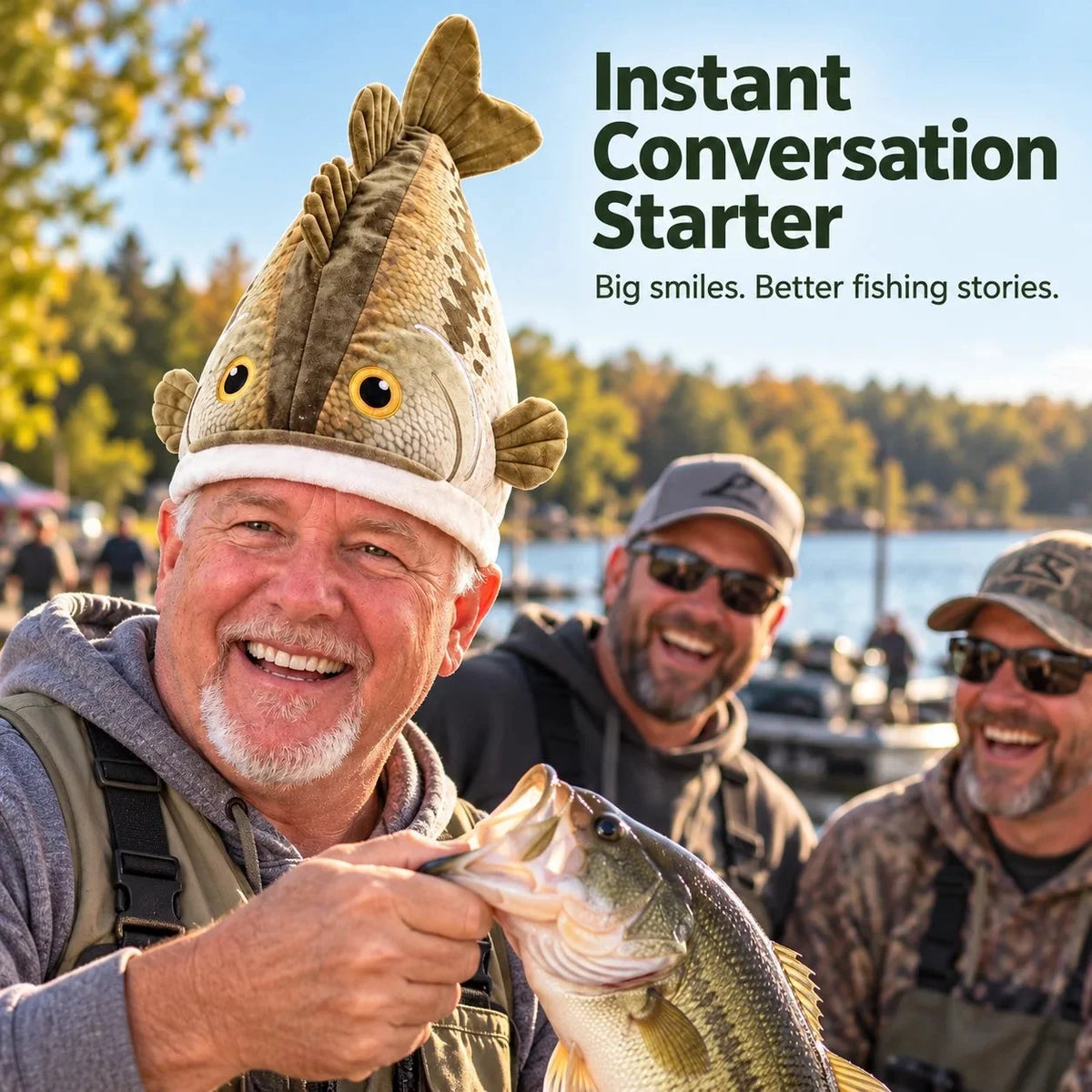⭐⭐The Fishing Hat That Brings the Whole Crew Into the Picture🎣