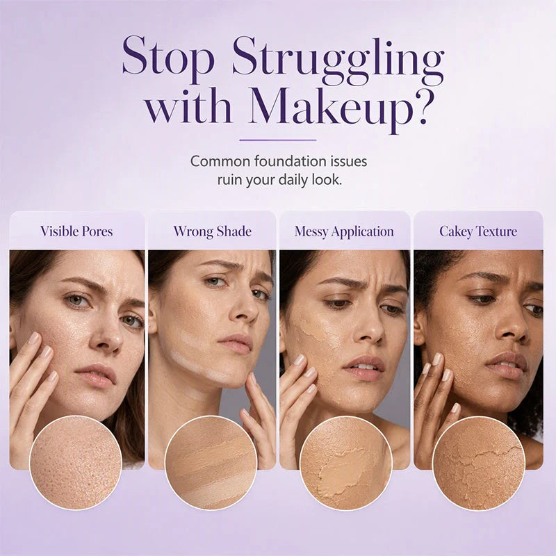 🤍Limited Buy 2 Get 1 Free!!💄 2-in-1 Color Changing Foundation Stick ✨Conceals Blemishes & Redness, Long Lasting 💗