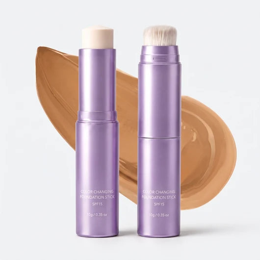 🤍Limited Buy 2 Get 1 Free!!💄 2-in-1 Color Changing Foundation Stick ✨Conceals Blemishes & Redness, Long Lasting 💗