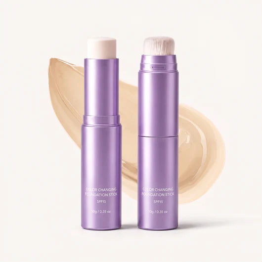 🤍Limited Buy 2 Get 1 Free!!💄 2-in-1 Color Changing Foundation Stick ✨Conceals Blemishes & Redness, Long Lasting 💗