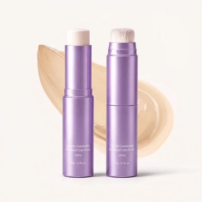 🤍Limited Buy 2 Get 1 Free!!💄 2-in-1 Color Changing Foundation Stick ✨Conceals Blemishes & Redness, Long Lasting 💗