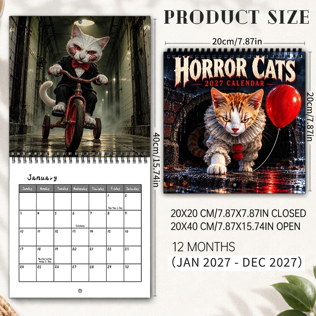 ✨Horror Cats 2027 Calendar