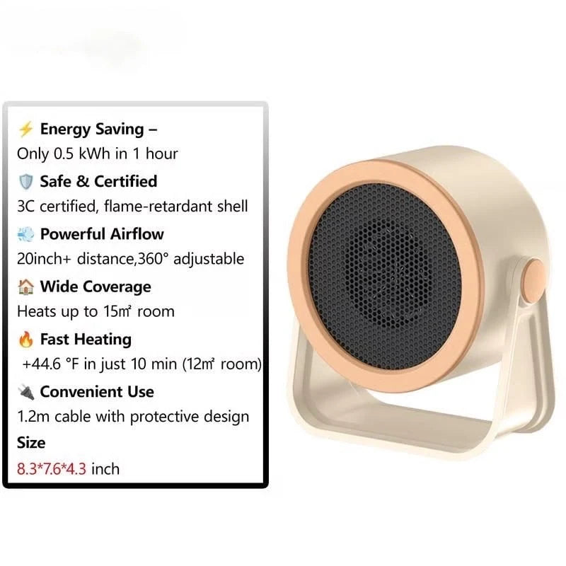 🎅LAST DAY SALE 50% OFF!!⚡50K+ SOLD!❄️2026 Portable Instant-Heat Heater – Outdoor & Desktop Mini Radiator