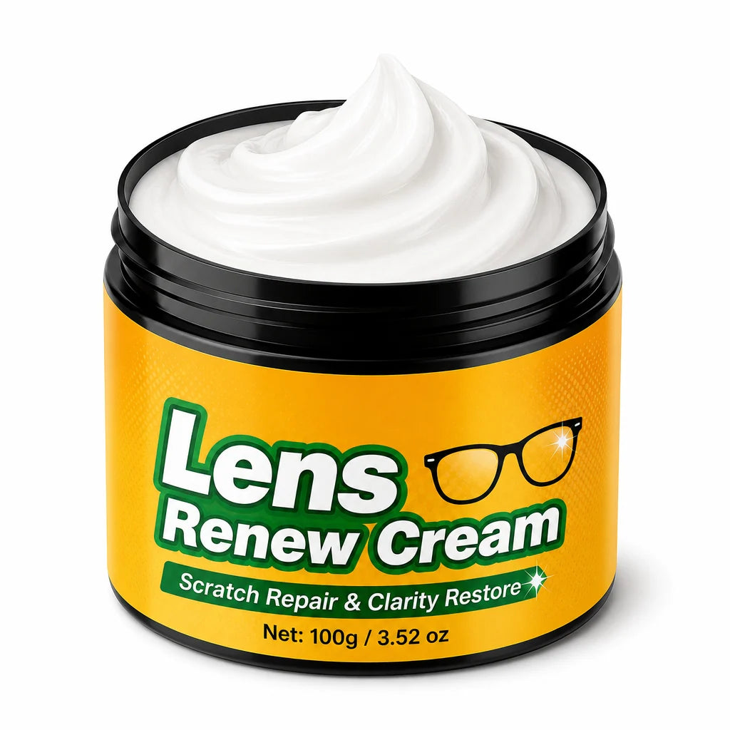 📌Lens Scratch Repair Cream Set with Sponge for Glasses Goggles Face Shields and Helmet Visors