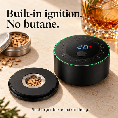 ⭐🥃 Electric Whiskey Smoker Kit — Rechargeable, No Butane⭐