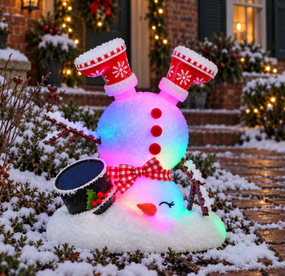☃️ Adorable Light-Up Snowmen | 4 Cute Christmas Garden Style🌞