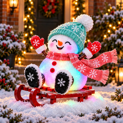 📌☃️ Adorable Light-Up Snowmen | 4 Cute Christmas Garden Style