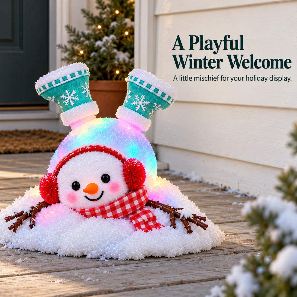 ☃️ Adorable Light-Up Snowmen | 4 Cute Christmas Garden Style🌞