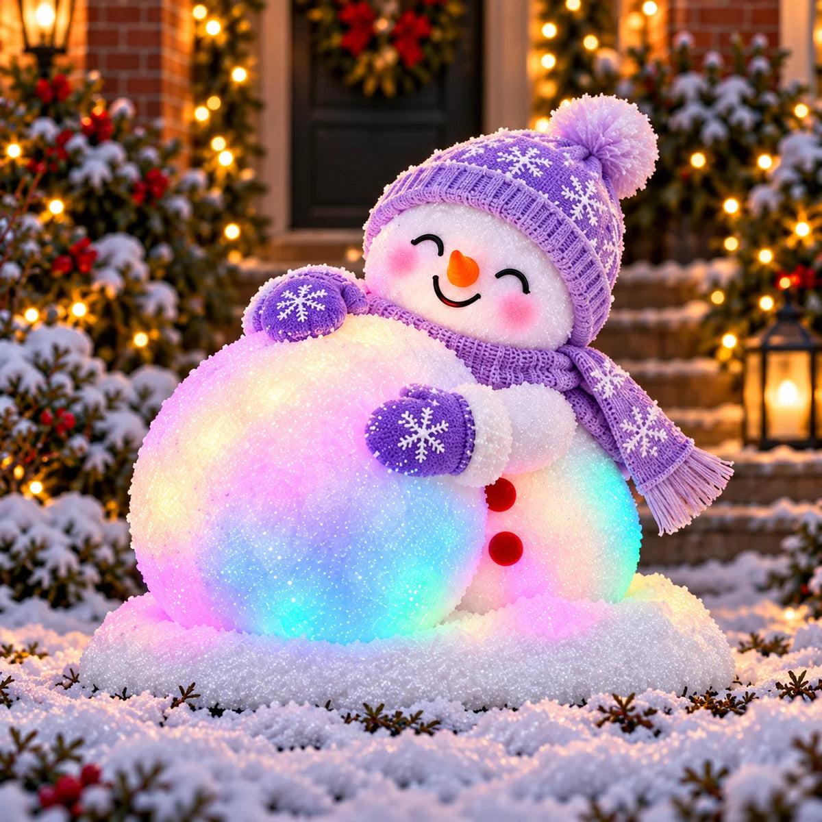 ☃️ Adorable Light-Up Snowmen | 4 Cute Christmas Garden Style🌞