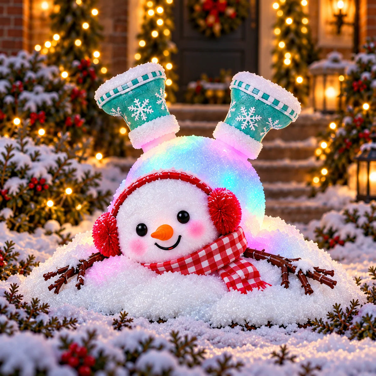 ☃️ Adorable Light-Up Snowmen | 4 Cute Christmas Garden Style🌞
