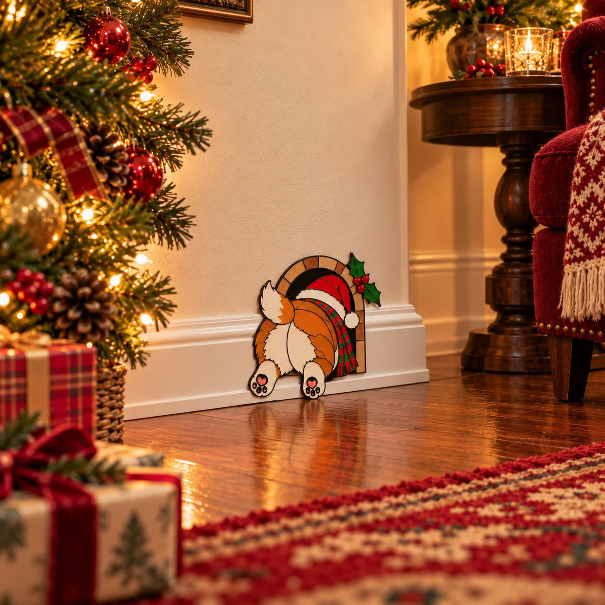 🏅Funny Christmas Baseboard Decorations – 5 Playful Holiday Designs