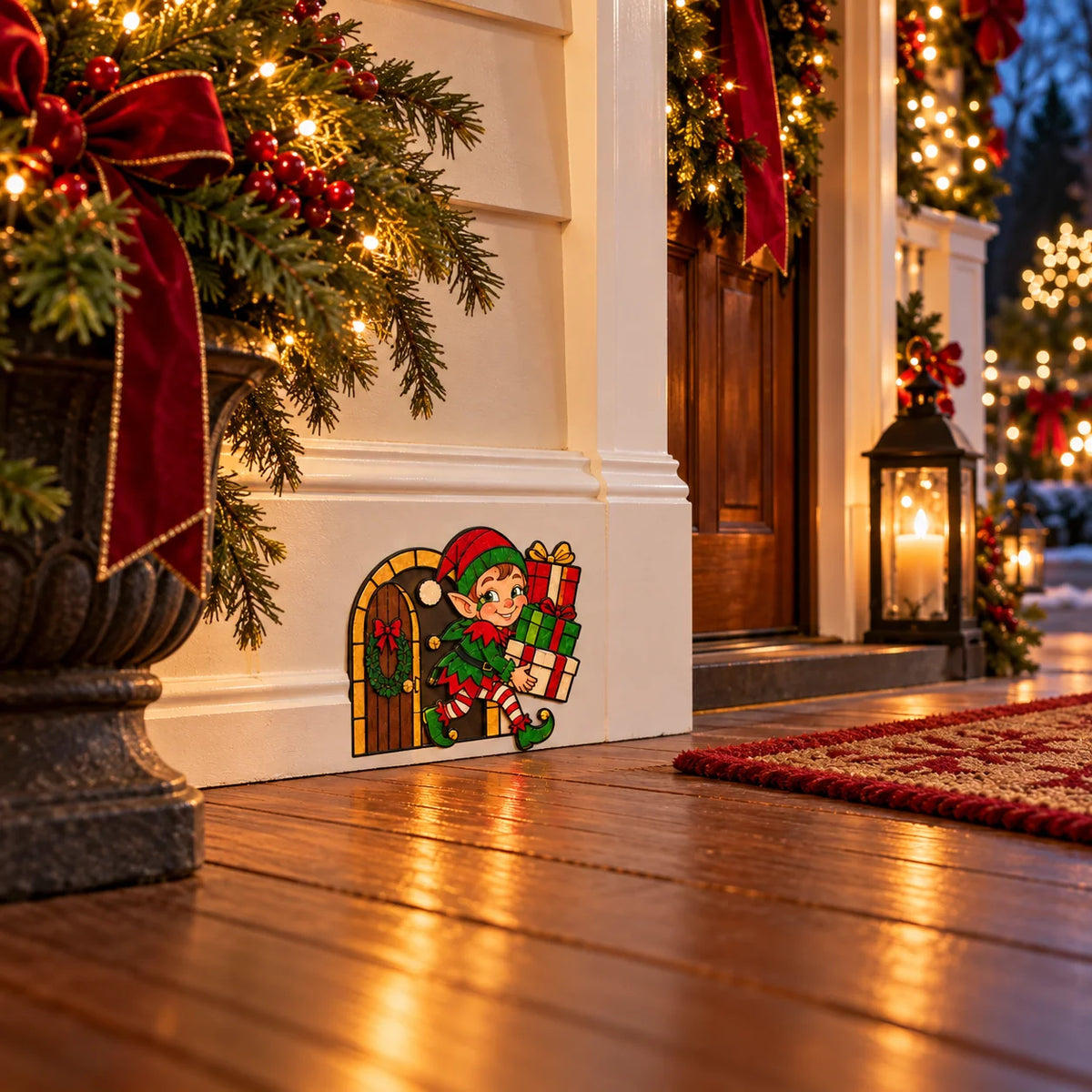 🏅Funny Christmas Baseboard Decorations – 5 Playful Holiday Designs
