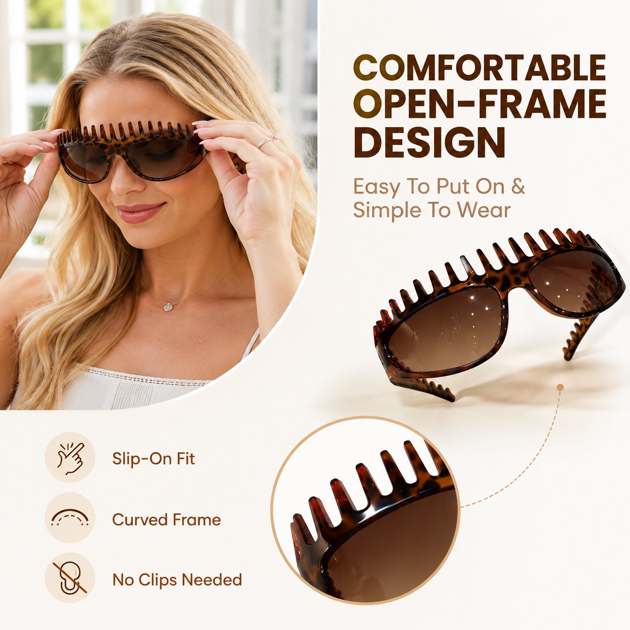🔥50% OFF TODAY😎 2026 New Luxury High-Ceiling French Headband 2-in-1 Sunglasses