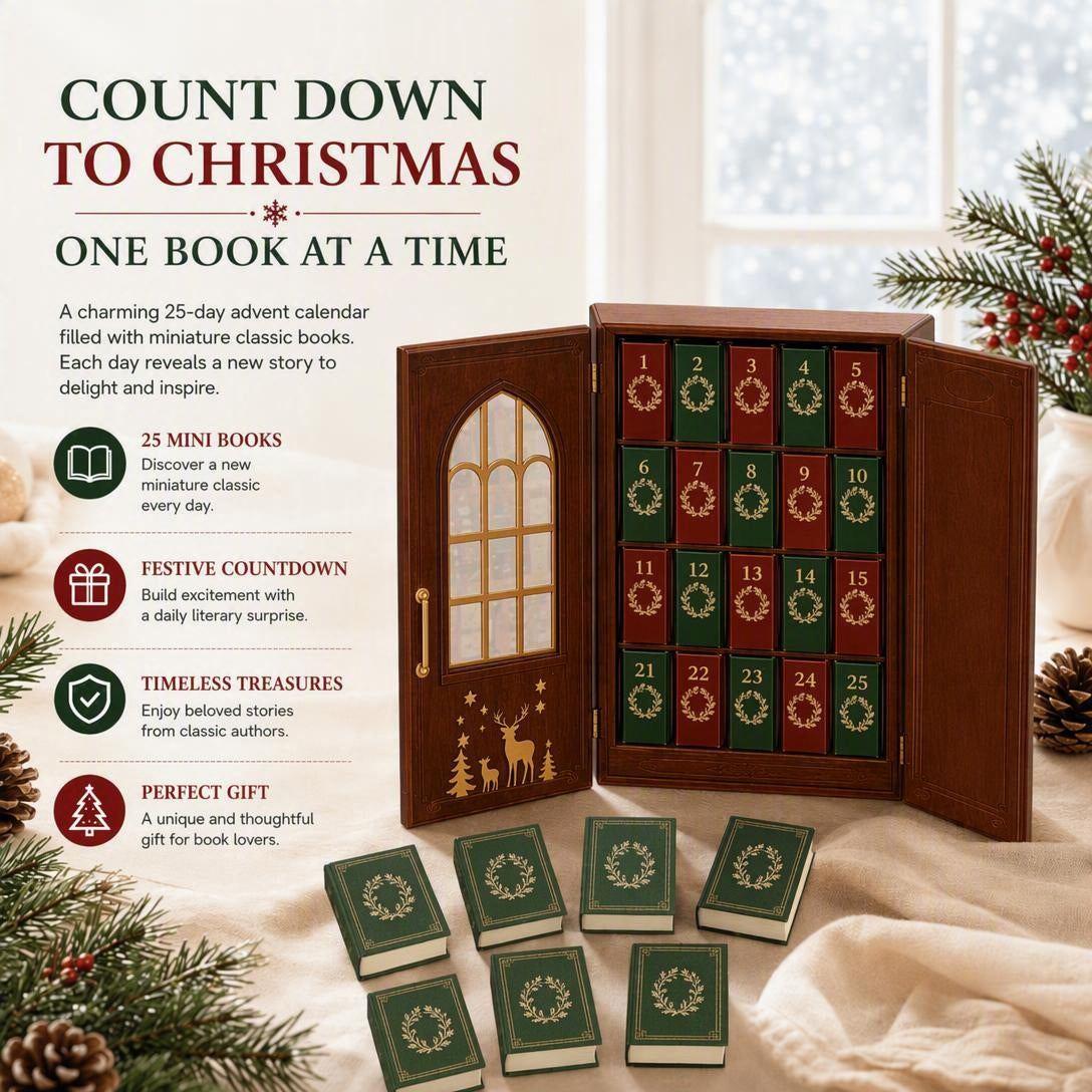 📚 25-Day Mini Book Advent Calendar – A Book Lover's Christmas Countdown