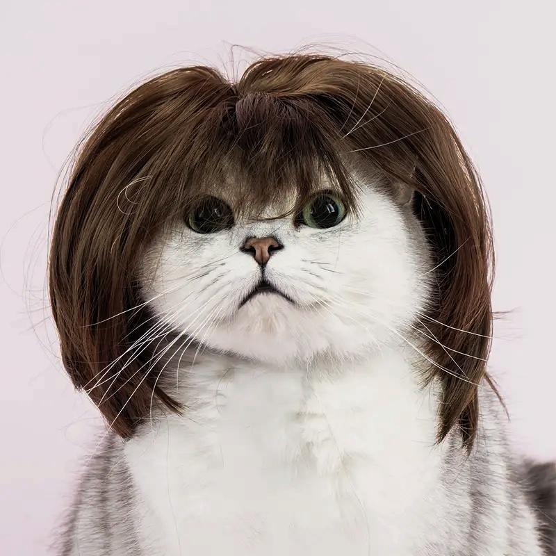🐶 Funny Pet Wig Headband for Dogs & Cats – Cute Costume Accessory for Photos, Parties & Holidays