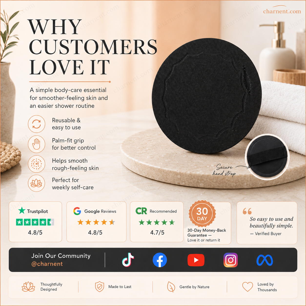 🚿 No-Pain Exfoliating Bath Scrubber Glove 🧖‍♀️