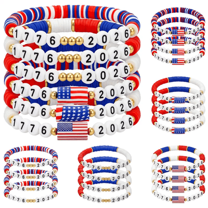 USA 250th anniversary flag bracelet