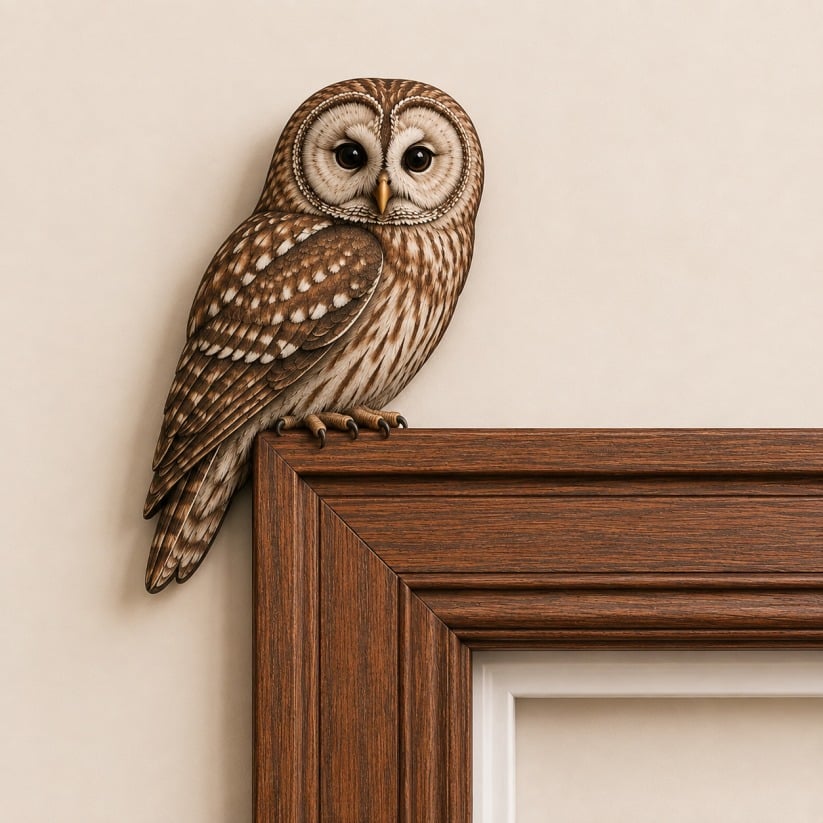 🐦✨Wooden Chickadee Door Topper