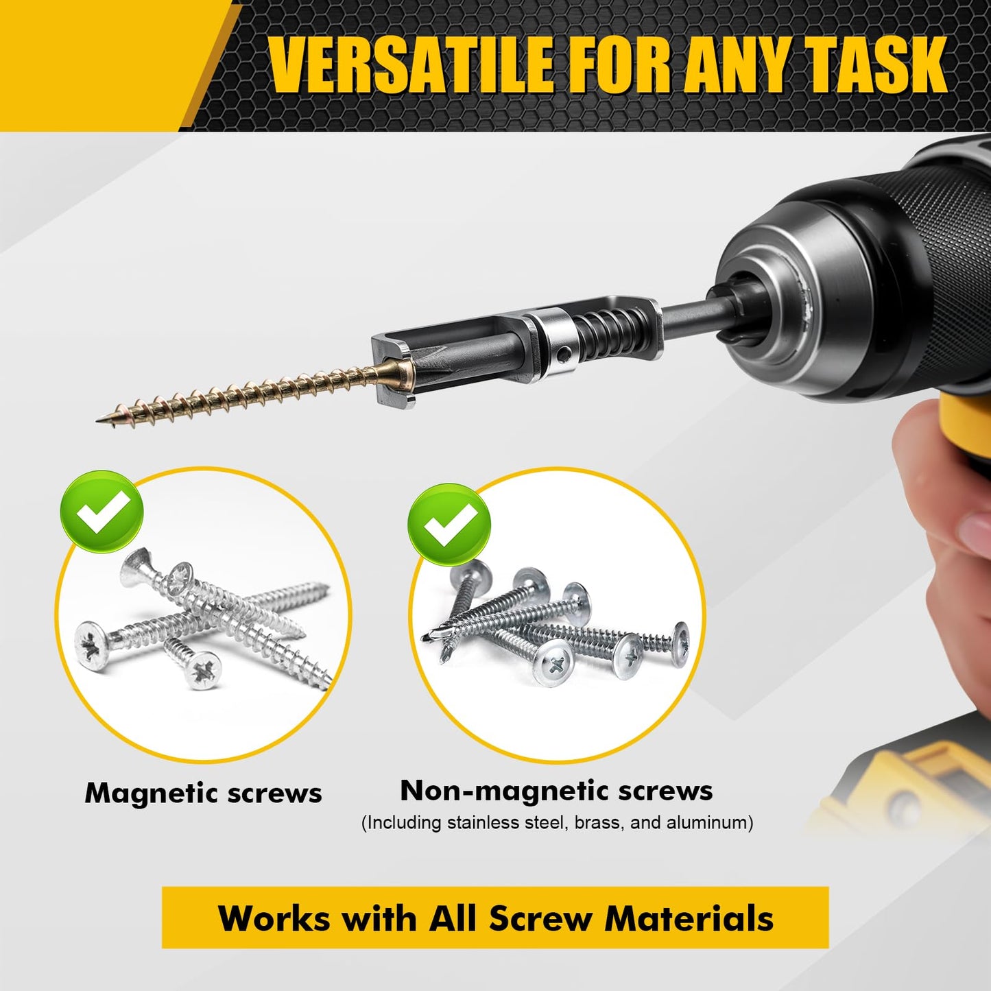 2 Pcs Spring-loaded Screw Holder Bit