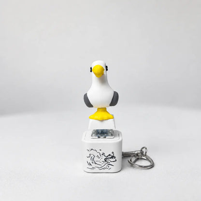 Seagull MINE! Button Keychain-Real Sound & LED Light