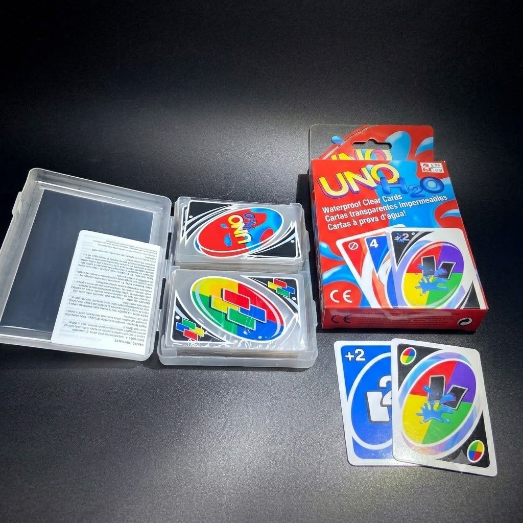 💦Waterproof Clear UNO Plastic Playing Cards - 🔄for Swimming Pool, Beach Party