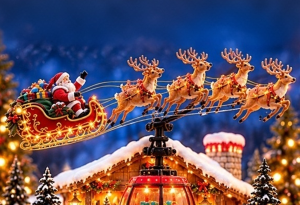 Santa's Rising Sleigh
