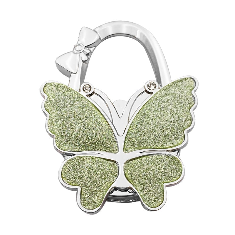 🦋Foldable Purse Hook for Table - Portable Bag Holder,Folding Handbag Hanger Various Heavy Items Desk Hook