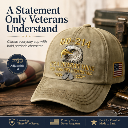 🎉Best Gift For Father❤️DD-214 Veteran Hat -It's a veteran thing