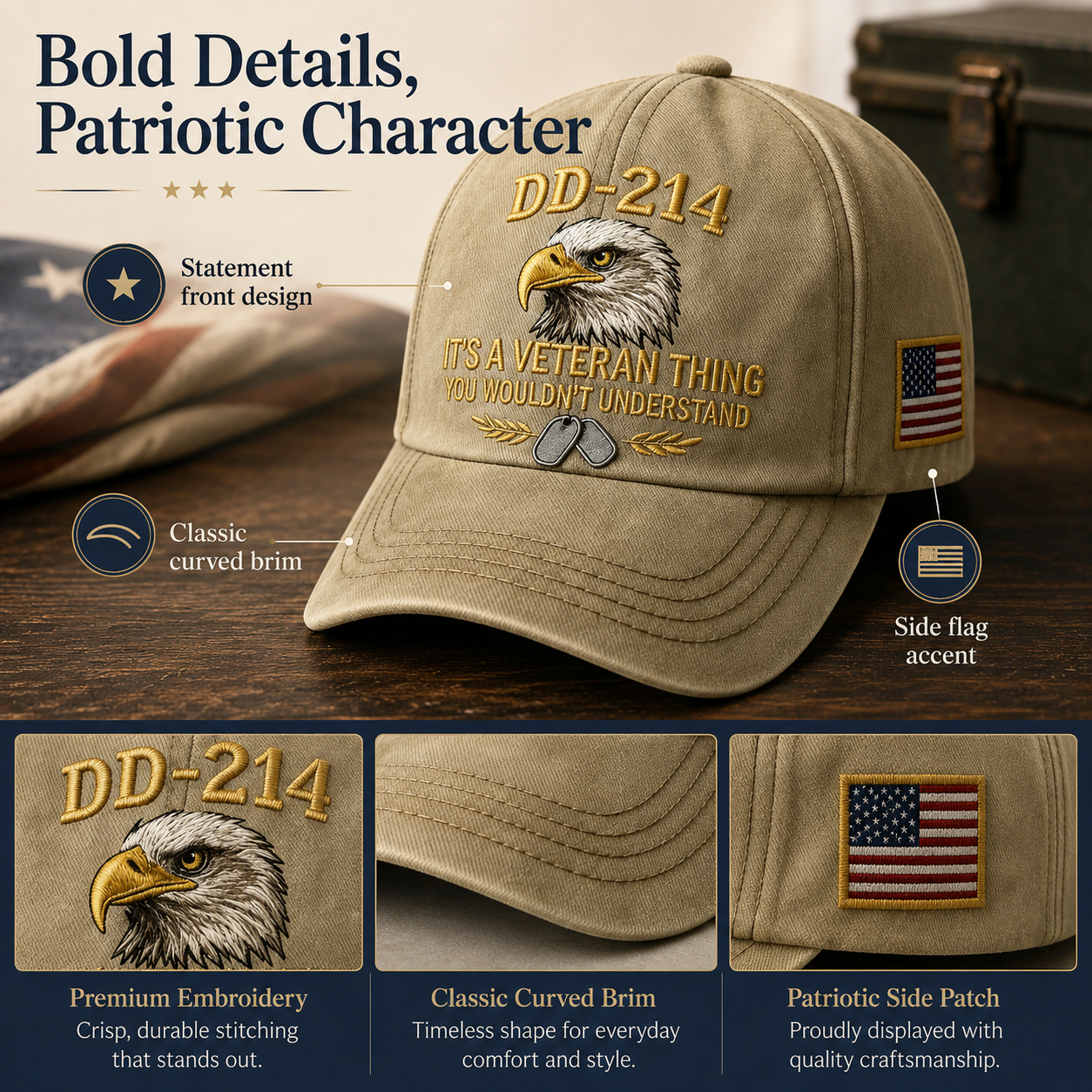 🎉Best Gift For Father❤️DD-214 Veteran Hat -It's a veteran thing