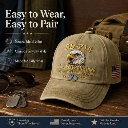 🎉Best Gift For Father❤️DD-214 Veteran Hat -It's a veteran thing