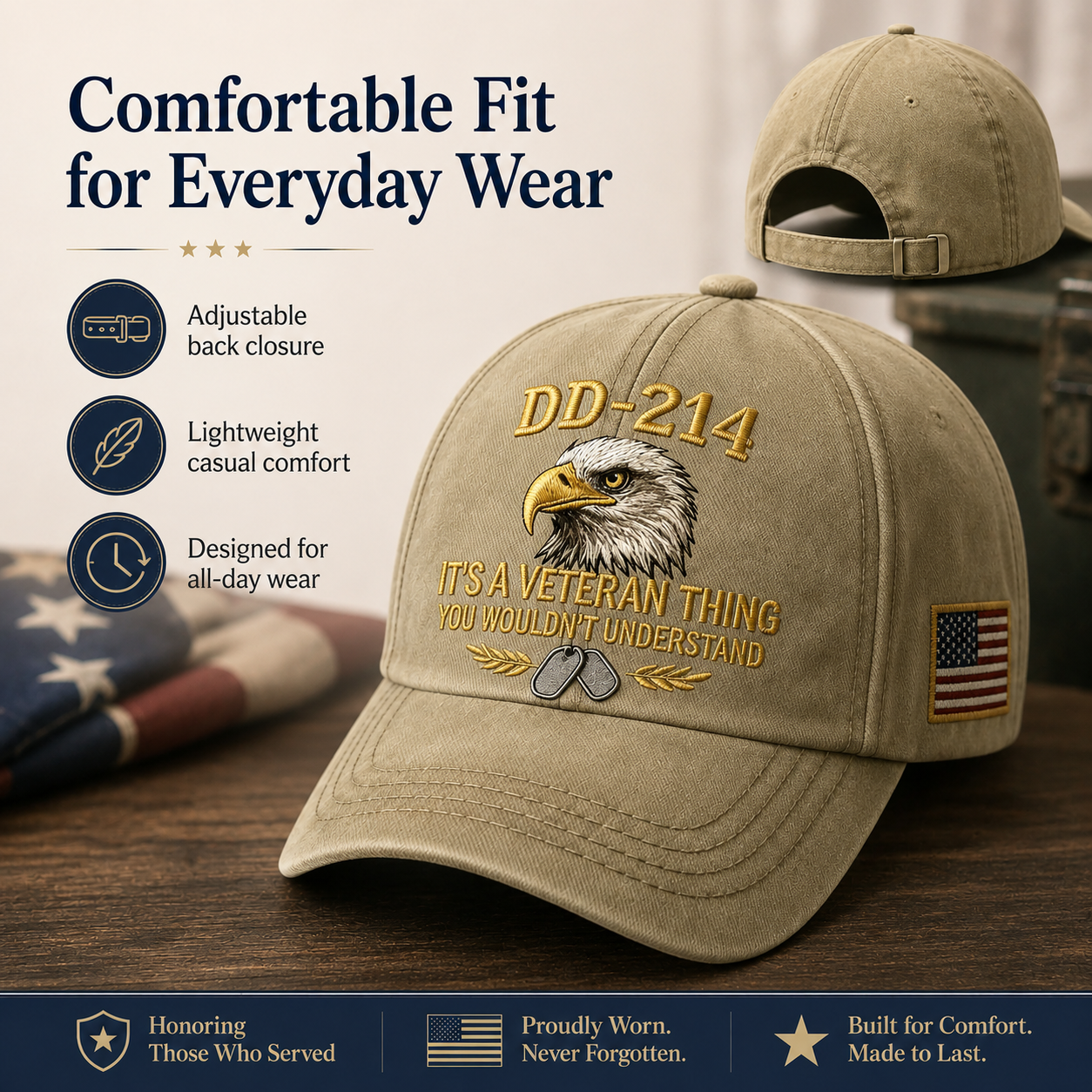 🎉Best Gift For Father❤️DD-214 Veteran Hat -It's a veteran thing