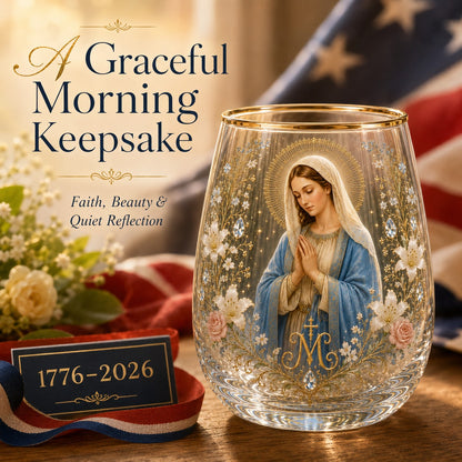 2026 Limited Edition "Morning Prayer" Glass Tea Cup – Faith & Serenity Collection