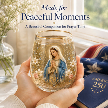 2026 Limited Edition "Morning Prayer" Glass Tea Cup – Faith & Serenity Collection