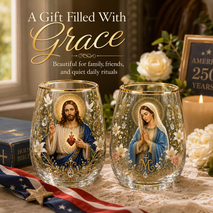 2026 Limited Edition "Morning Prayer" Glass Tea Cup – Faith & Serenity Collection