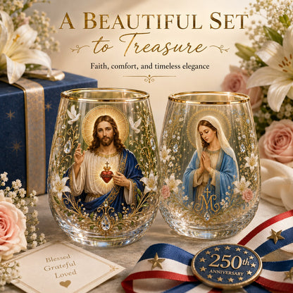 2026 Limited Edition "Morning Prayer" Glass Tea Cup – Faith & Serenity Collection