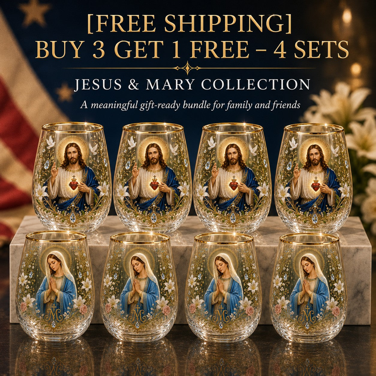 2026 Limited Edition "Morning Prayer" Glass Tea Cup – Faith & Serenity Collection