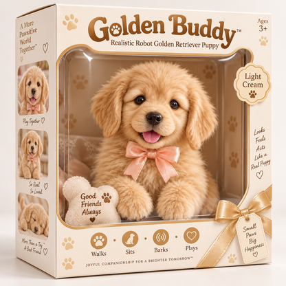 🎄49% OFF🐕🐾 Golden Buddy™ Realistic Robot Golden Retriever Puppy